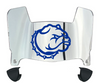 Drake Bulldogs Mini Football Helmet Visor Shield w/ Clips - PICK VISOR & LOGO COLOR