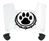 Drake Bulldogs Mini Football Helmet Visor Shield w/ Clips - PICK VISOR & LOGO COLOR
