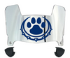 Drake Bulldogs Mini Football Helmet Visor Shield w/ Clips - PICK VISOR & LOGO COLOR