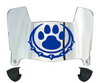 Drake Bulldogs Mini Football Helmet Visor Shield w/ Clips - PICK VISOR & LOGO COLOR
