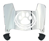 Drake Bulldogs Mini Football Helmet Visor Shield w/ Clips - PICK VISOR & LOGO COLOR