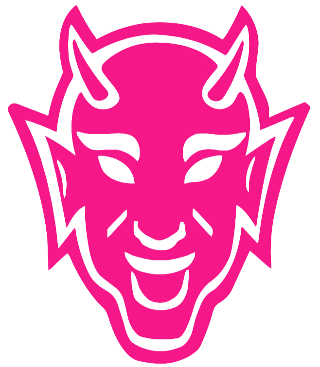 Duke Blue Devils Hot Pink Retro Throwback Logo Premium DieCut Vinyl Decal PICK SIZE