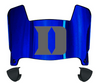 Duke Blue Devils Mini Football Helmet Visor Shield w/ Clips - PICK VISOR & LOGO COLOR