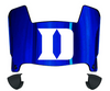Duke Blue Devils Mini Football Helmet Visor Shield w/ Clips - PICK VISOR & LOGO COLOR