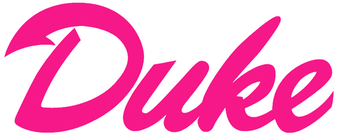 Duke Blue Devils Hot Pink Team Name Logo Premium DieCut Vinyl Decal PICK SIZE