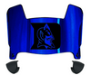 Duke Blue Devils Mini Football Helmet Visor Shield w/ Clips - PICK VISOR & LOGO COLOR