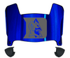 Duke Blue Devils Mini Football Helmet Visor Shield w/ Clips - PICK VISOR & LOGO COLOR