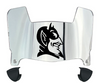 Duke Blue Devils Mini Football Helmet Visor Shield w/ Clips - PICK VISOR & LOGO COLOR