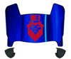 Duquesne Dukes Mini Football Helmet Visor Shield w/ Clips - PICK VISOR & LOGO COLOR