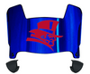 Duquesne Dukes Mini Football Helmet Visor Shield w/ Clips - PICK VISOR & LOGO COLOR