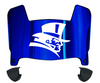 Duquesne Dukes Mini Football Helmet Visor Shield w/ Clips - PICK VISOR & LOGO COLOR