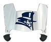 Duquesne Dukes Mini Football Helmet Visor Shield w/ Clips - PICK VISOR & LOGO COLOR