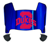 Duquesne Dukes Mini Football Helmet Visor Shield w/ Clips - PICK VISOR & LOGO COLOR