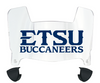 ETSU Buccaneers Mini Football Helmet Visor Shield w/ Clips - PICK VISOR & LOGO COLOR