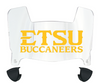 ETSU Buccaneers Mini Football Helmet Visor Shield w/ Clips - PICK VISOR & LOGO COLOR
