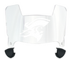 ETSU Buccaneers Mini Football Helmet Visor Shield w/ Clips - PICK VISOR & LOGO COLOR