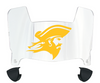 ETSU Buccaneers Mini Football Helmet Visor Shield w/ Clips - PICK VISOR & LOGO COLOR