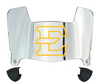 ETSU Buccaneers Mini Football Helmet Visor Shield w/ Clips - PICK VISOR & LOGO COLOR