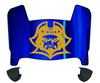 ETSU Buccaneers Mini Football Helmet Visor Shield w/ Clips - PICK VISOR & LOGO COLOR