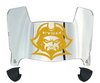 ETSU Buccaneers Mini Football Helmet Visor Shield w/ Clips - PICK VISOR & LOGO COLOR