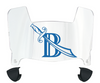 ETSU Buccaneers Mini Football Helmet Visor Shield w/ Clips - PICK VISOR & LOGO COLOR