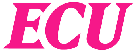 East Carolina Pirates Hot Pink ECU Logo Premium DieCut Vinyl Decal PICK SIZE