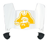East Carolina Pirates Mini Football Helmet Visor Shield w/ Clips - PICK VISOR & LOGO COLOR