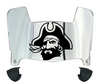 East Carolina Pirates Mini Football Helmet Visor Shield w/ Clips - PICK VISOR & LOGO COLOR