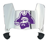 East Carolina Pirates Mini Football Helmet Visor Shield w/ Clips - PICK VISOR & LOGO COLOR