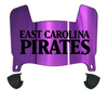 East Carolina Pirates Mini Football Helmet Visor Shield w/ Clips - PICK VISOR & LOGO COLOR