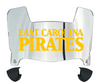 East Carolina Pirates Mini Football Helmet Visor Shield w/ Clips - PICK VISOR & LOGO COLOR