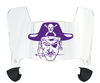 East Carolina Pirates Mini Football Helmet Visor Shield w/ Clips - PICK VISOR & LOGO COLOR