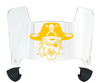 East Carolina Pirates Mini Football Helmet Visor Shield w/ Clips - PICK VISOR & LOGO COLOR