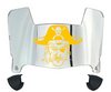 East Carolina Pirates Mini Football Helmet Visor Shield w/ Clips - PICK VISOR & LOGO COLOR