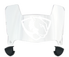 Eastern Illinois Panthers Mini Football Helmet Visor Shield w/ Clips - PICK VISOR & LOGO COLOR