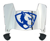 Eastern Illinois Panthers Mini Football Helmet Visor Shield w/ Clips - PICK VISOR & LOGO COLOR