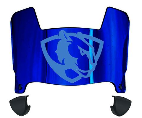 Eastern Illinois Panthers Mini Football Helmet Visor Shield w/ Clips - PICK VISOR & LOGO COLOR