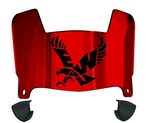 Eastern Washington Eagles Mini Football Helmet Visor Shield w/ Clips - PICK VISOR & LOGO COLOR
