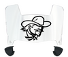 Eastern Kentucky Colonels Mini Football Helmet Visor Shield w/ Clips - PICK VISOR & LOGO COLOR