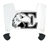 Eastern Michigan Eagles Mini Football Helmet Visor Shield w/ Clips - PICK VISOR & LOGO COLOR