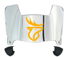 Edmonton Elks Mini Football Helmet Visor Shield w/ Clips - PICK VISOR & LOGO COLOR