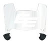 Edmonton Elks Mini Football Helmet Visor Shield w/ Clips - PICK VISOR & LOGO COLOR