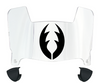 Edmonton Elks Mini Football Helmet Visor Shield w/ Clips - PICK VISOR & LOGO COLOR