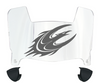 Elon Phoenix Mini Football Helmet Visor Shield w/ Clips - PICK VISOR & LOGO COLOR