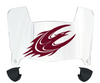 Elon Phoenix Mini Football Helmet Visor Shield w/ Clips - PICK VISOR & LOGO COLOR