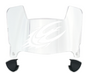 Elon Phoenix Mini Football Helmet Visor Shield w/ Clips - PICK VISOR & LOGO COLOR