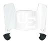 Evansville Purple Aces Mini Football Helmet Visor Shield w/ Clips - PICK VISOR & LOGO COLOR
