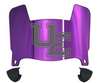 Evansville Purple Aces Mini Football Helmet Visor Shield w/ Clips - PICK VISOR & LOGO COLOR