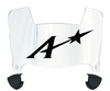 Evansville Purple Aces Mini Football Helmet Visor Shield w/ Clips - PICK VISOR & LOGO COLOR