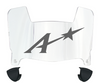 Evansville Purple Aces Mini Football Helmet Visor Shield w/ Clips - PICK VISOR & LOGO COLOR